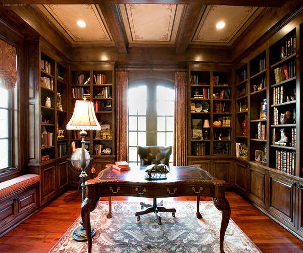 铜仁别墅书房装修设计，可以让你在家中办公也能提升工作效率